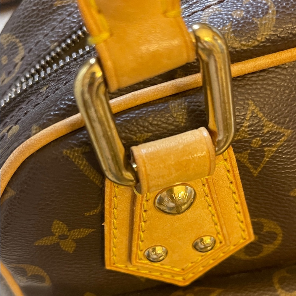 Authentic Louis Vuitton Brown Satchel with Gold Accents - Picture 12 of 16